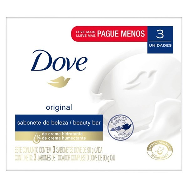 Jabón De Tocador Dove Original Multipack 3x90 Grs alt