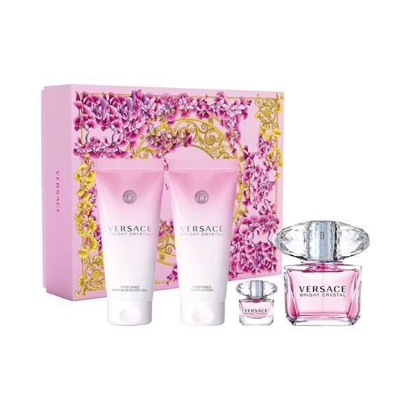 Versace Bright Crystal Edt 90 Ml + Body Lotion, Shower Gel Y Edt 5 Ml 90 Ml + Body Lotion, Shower Gel Y Edt 5 Ml 22 My #1
