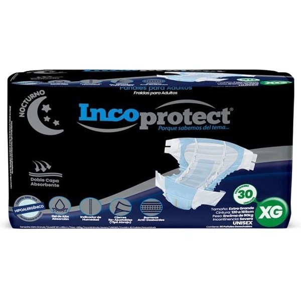 Pañales Para Adultos Incoprotect Nocturno Xg | 30 Unidades  #1
