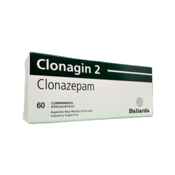 Baliarda Clonagin 2 Clonazepam 2 Mg x 60 Comp