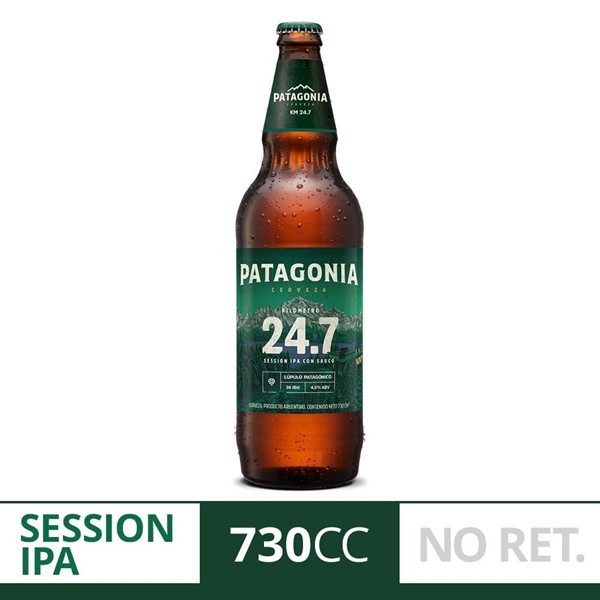 Cerveza Session Ipa Sauco Patagonia 247 730 Ml Botella Descartable #1