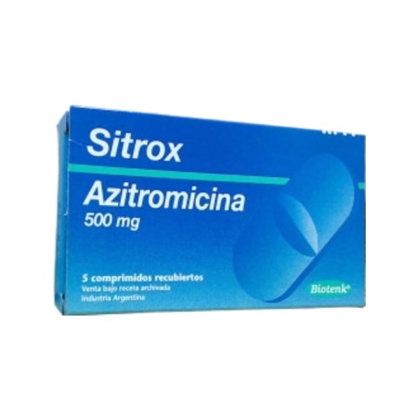 Biotenk Sitrox 500 Mg Azitromicina x 5 Comp Recubiertos #1