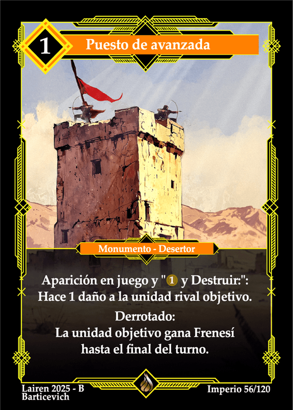 056 Puesto De Avanzada Precon Enano/Desertor - Coste 1