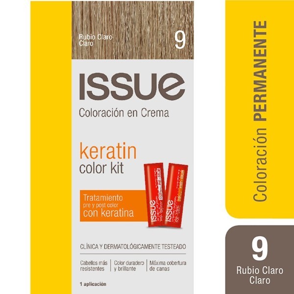 Issue Keratin Color 9 Rubio Claro Claro 9 Rubio Muy Claro #1