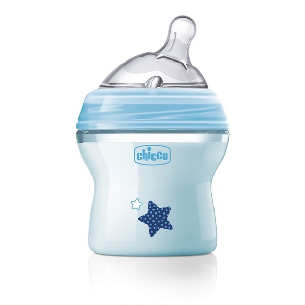 Chicco Biberon Natural Feeling Celeste 150 ml (0 Meses) alt