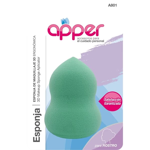 Apper Esponja Maquillaje 3D Ergonomica