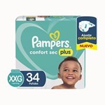 Pampers Pañales Confort Sec Plus (34 Unidades) Xxg #1
