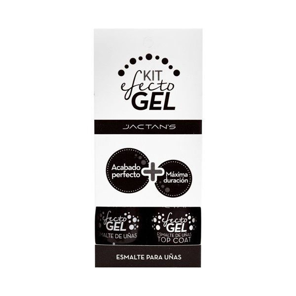Jactans Esmalte Kit Efecto Gel Negro #1