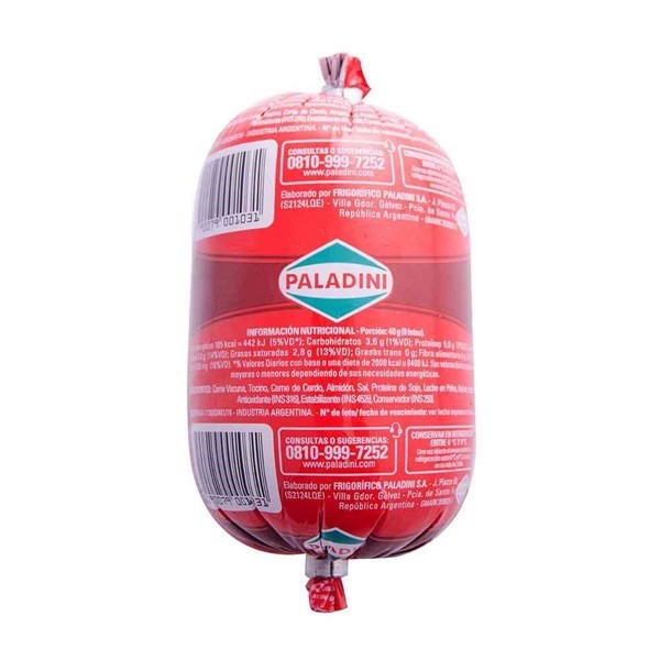 Mortadela Paladini Familiar 300 Gr alt