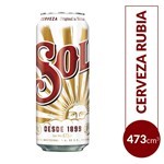 Cerveza Sol Rubia Lata 473 Cc #1