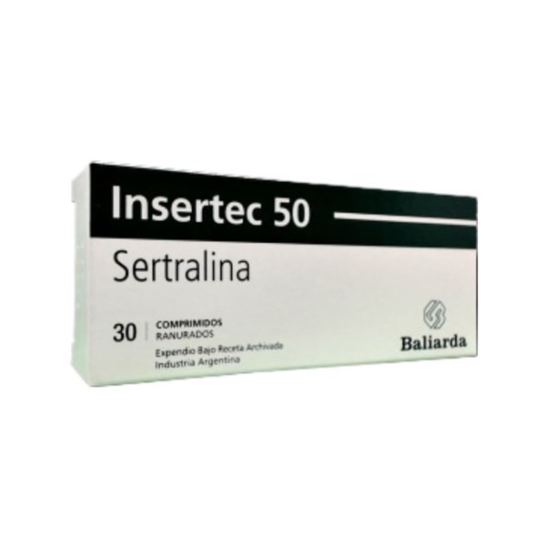 Baliarda Insertec 50 Sertralina 50 Mg x 30 Comp Ranurados
