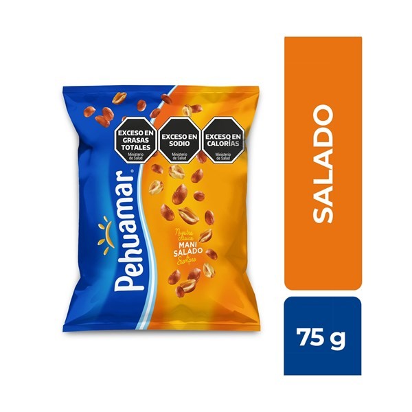 Maní Salado Pehuamar En Bolsa 75 G. #1