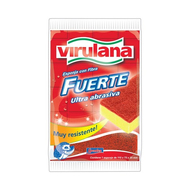 Esponja Virulana Fuerte Ultra Abrasiva 1 U. #1