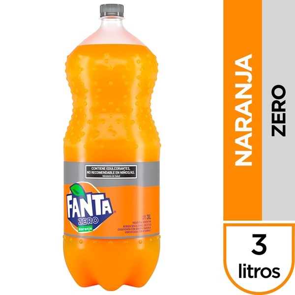 Gaseosa Naranja Sin Azúcar Fanta Pet 3 l. #1