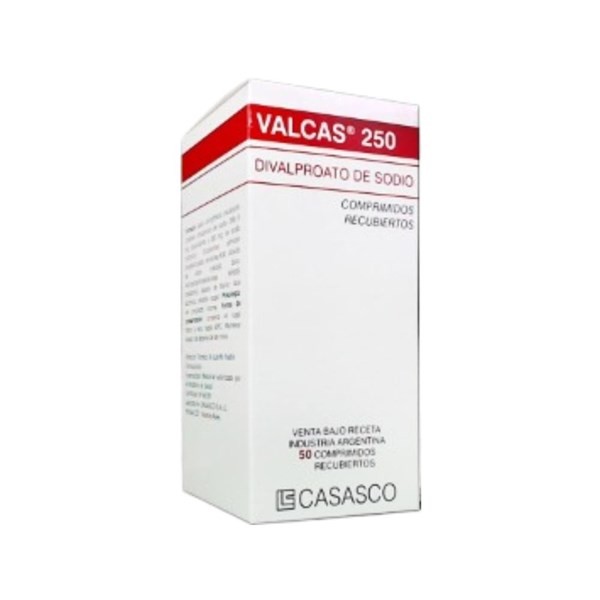 Casasco Valcas Sodio,Divalproato 250 Mg x 50 Comp #1