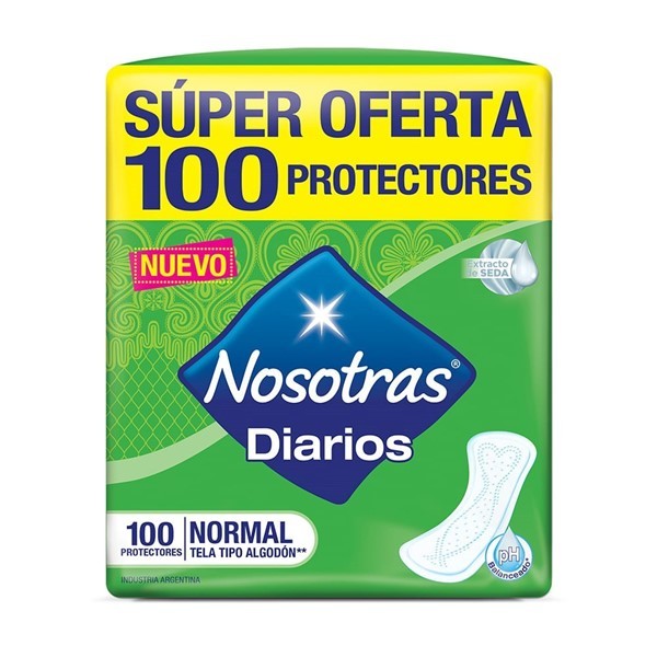 Protectores Diarios Tipo Algodón (100 Unidades)
