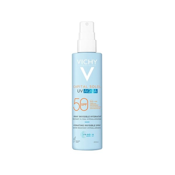 Vichy Protector Solar Soleil Uv Aqua Spray Invisible Hidratante Fps 50 200 ml #1