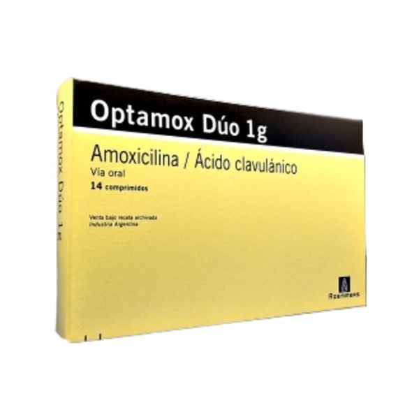 Roemmers Optamox Duo Amoxicilina + Acido Clavulánico 1 g x 14 Comp #1