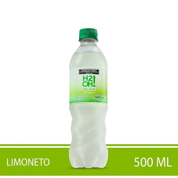 H20! Agua Saborizada Sin Gas H2oh Sabor Limón 500 Ml #1