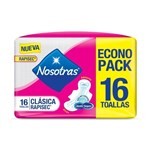 Nosotras Toallitas Higénicas Clásicas Rapisec x 16 U Unico #1