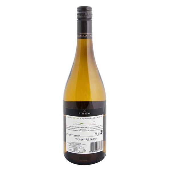 Vino Terrazas De Los Andes Reserva Chardonnay 750ml alt