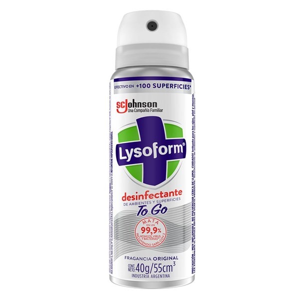 Lysoform Desinfectante de Ambientes Y Elimina Olores Original On The Go 55 ml alt