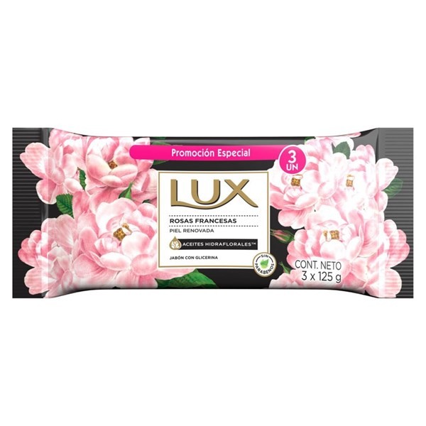 Jabón en Barra Lux Rosas Francesas 3X125 Gr. alt