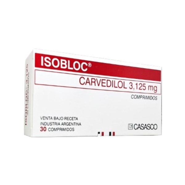 Casasco Isobloc 3.125 Mg Carvedilol x 30 Comp #1