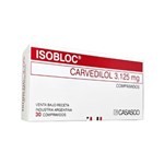 Casasco Isobloc 3.125 Mg Carvedilol x 30 Comp #1