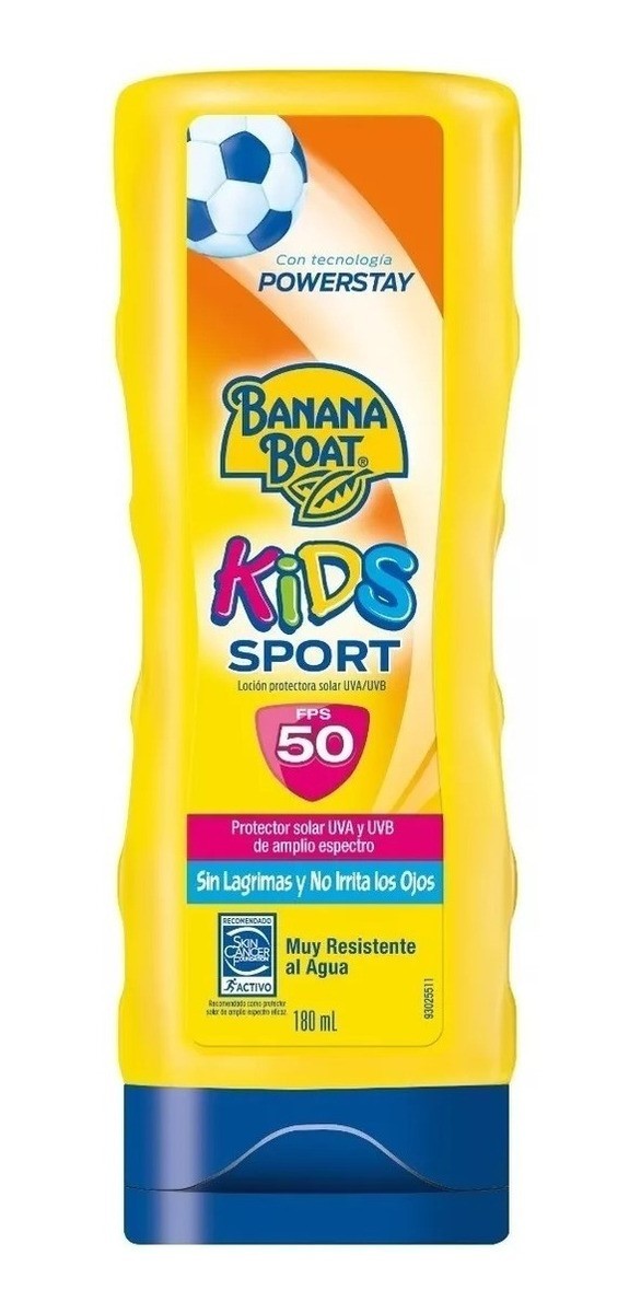 Banana Boat Protector Solar Kids Sport Loción Spf 50 180 Ml alt