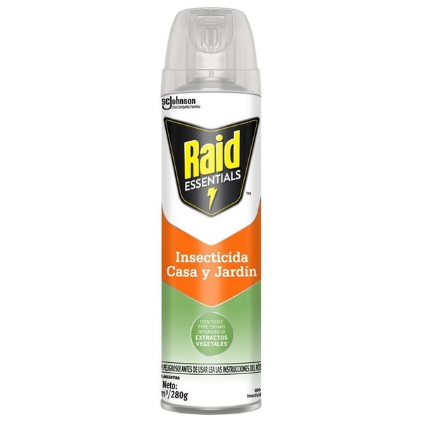 Insecticida Raid Essentials Casa Y Jardín En Aerosol 280gr alt