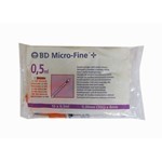 Bd Ultra Fine Jeringa de Insulina 05 .ml Aguja 30 g 8 mm 100U #1