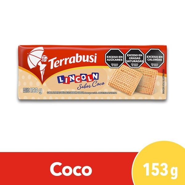 Galletitas Sabor Coco Lincoln 162 Gr. #1