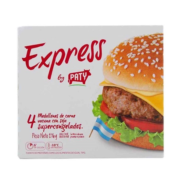 Hamburguesas Paty De Carne Express 4 U - 274 Gr #1