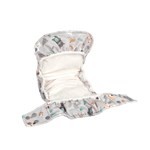 Pañal de Tela Baby Pelle Con Broches Animales Grises Multitalle Talle Multitalle #3