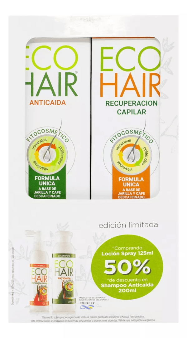 Ecohair Eco Hair Kit Shampoo + Loción Tratamiento Anticaída Pelo #1