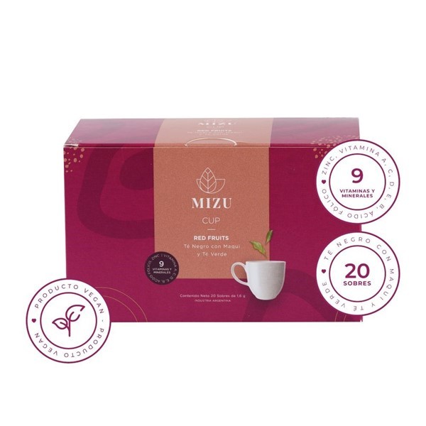 Mizu Té Soluble Y Multivitamínico Sabor Frutos Rojos #1