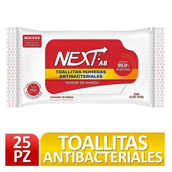 Next Toallitas Antibacteriales (25 Unidades) #1