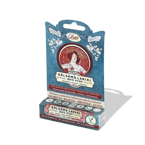 Blister Bálsamo Labial Boti-K Rosa Mosqueta Con Color x 15 g