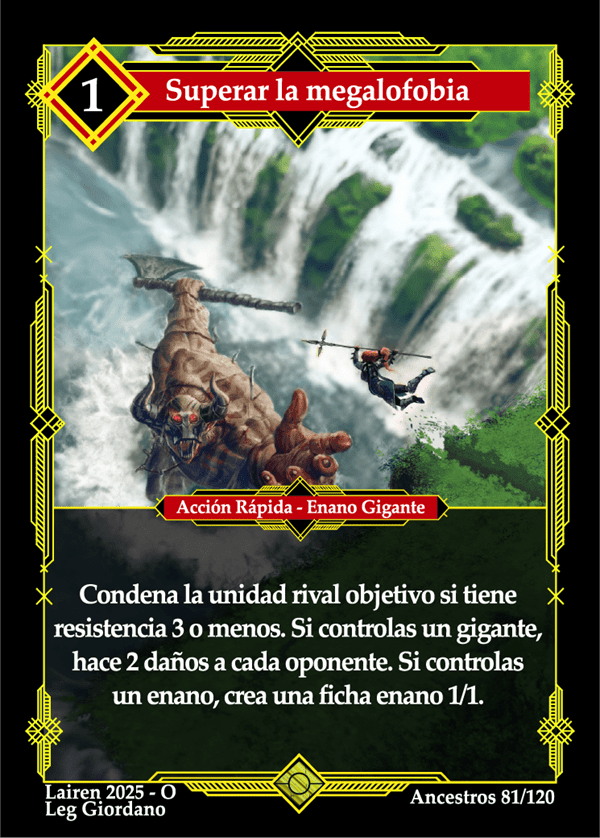 081 Superar La Megalofobia Precon Enano/Desertor - Coste 1