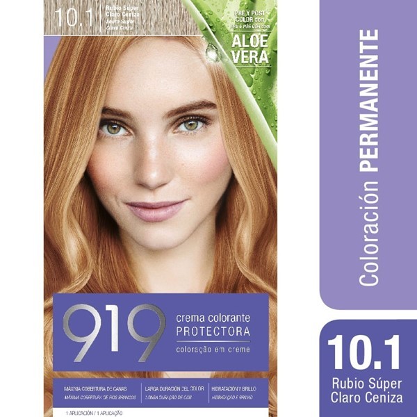 919 Kit Coloracion 10.1 Rubio Super Claro Ceniza #1