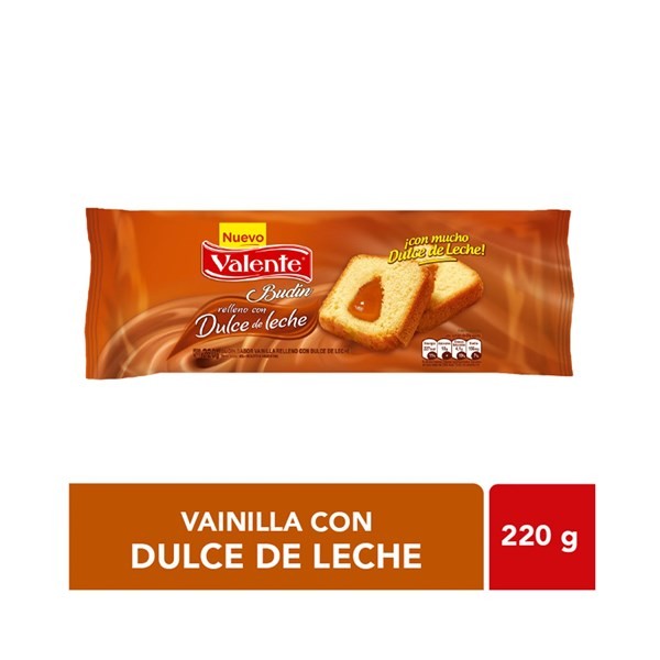 Budín Valente De Vainilla Con Dulce De Leche 220 G. #1