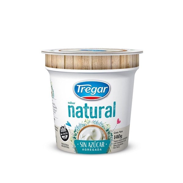 Yogurt Natural Sin Azucar Tregar 140 Gr #1