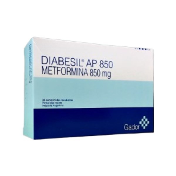 Gador Diabesil Ap Metformina 850 Mg x 30 Comp Recubiertos #1