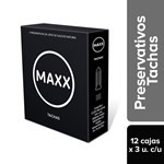 Maxx Preservativo Tachas (12 Cajas de 3 Unidades C/U) #1