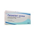 Elea Fensartan Unimax Amlodipina + Losartán Potásico 100 / 5 Mg x 30 Comp #1