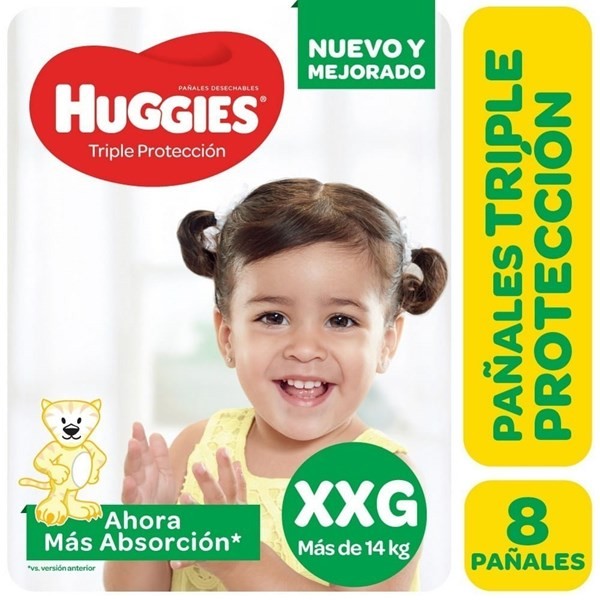 Huggies Pañales Triple Protección Pack (8 Unidades) | Xxg #1