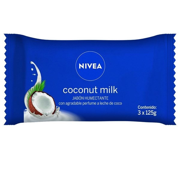 Nivea Jabón en Barra Coconut Milk (3 de 125 gr)