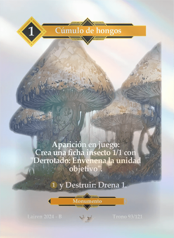 093 Cumulo De Hongos Metal - Coste 1