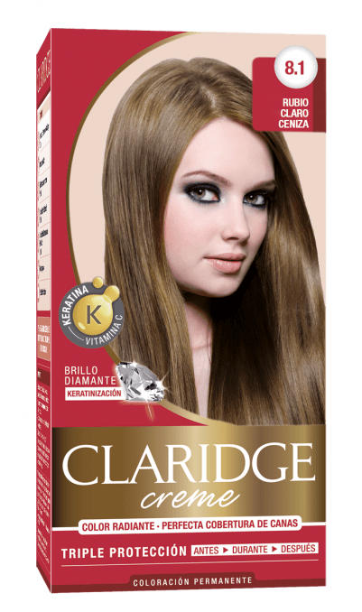 Claridge Kit Coloración Permanente Creme N° 8.1 Rubio Claro Ceniza #1